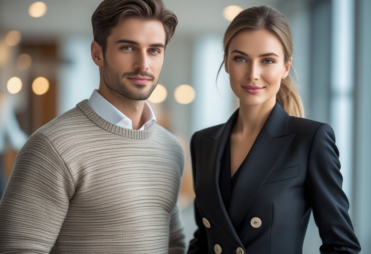 Saadan vaelger du den perfekte striktroeje til maend og jakkesaet til kvinder online